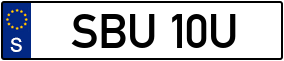 Trailer License Plate